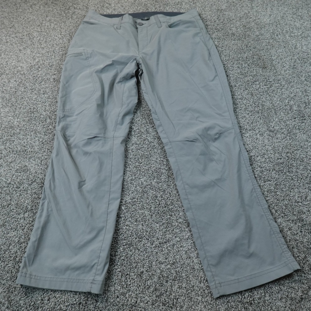Eddie Bauer Pants Mens 36X30 Gray Cargo Tech Performance Hiking Outdoor Stretch